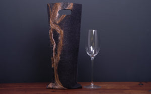 free flowing browns and silk - wine wallet