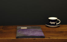 Load image into Gallery viewer, free flowing purples with silk - iPad