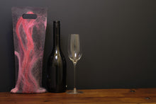 Load image into Gallery viewer, free flowing pinks and silk - wine wallet