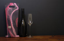 Load image into Gallery viewer, free flowing pinks and silk - wine wallet