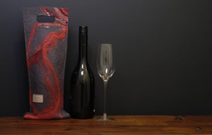 free flowing reds with silk - wine wallet