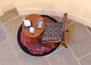 Red rose rug